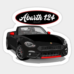 ABARTH 124 NERO Sticker